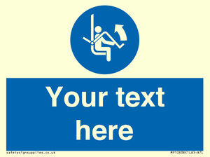 Custom Mandatory: Open safety bar of chairlift